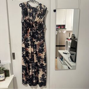 Eloquii tie dye style twist front dress